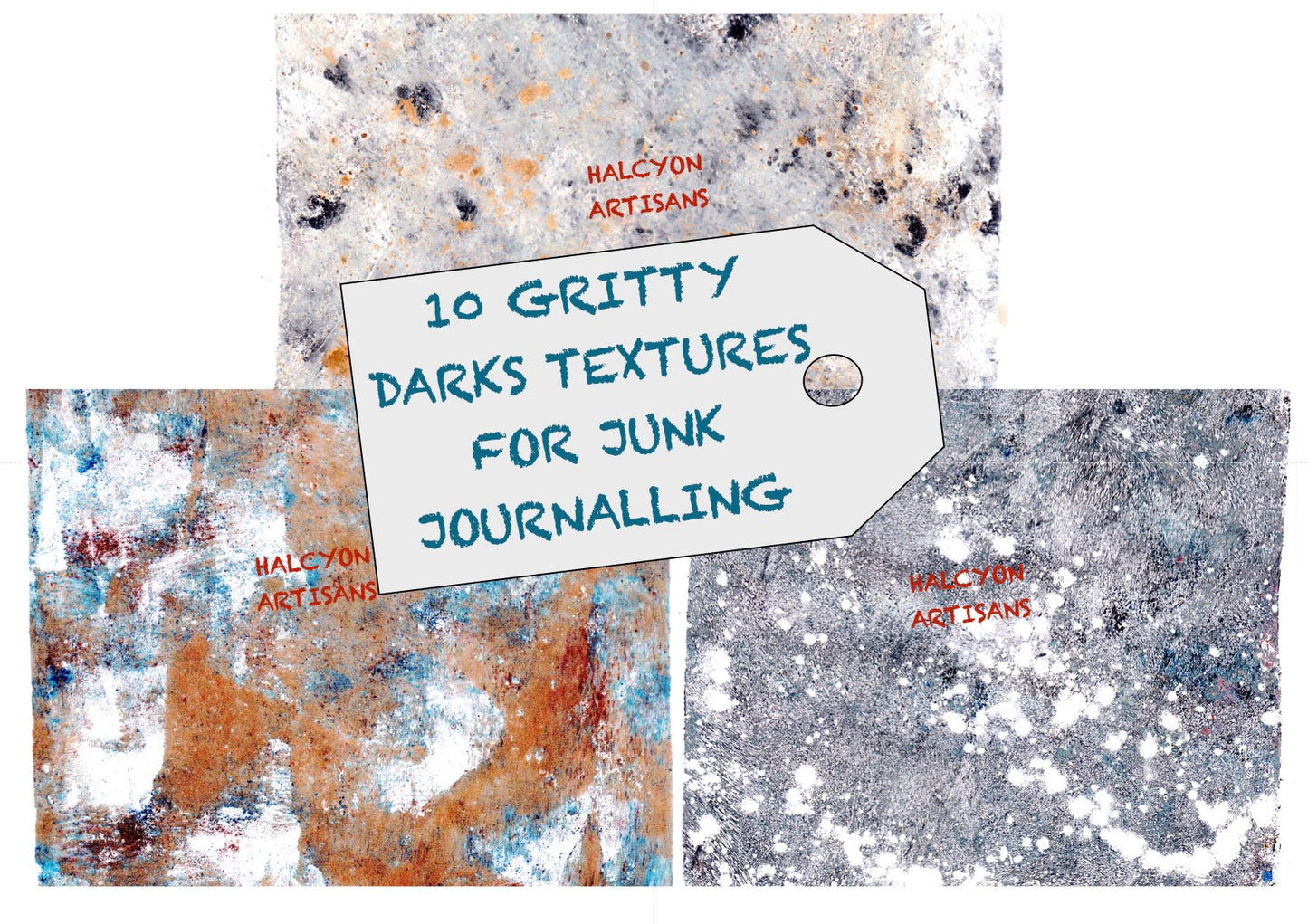 10 Gritty Black Textures Pack