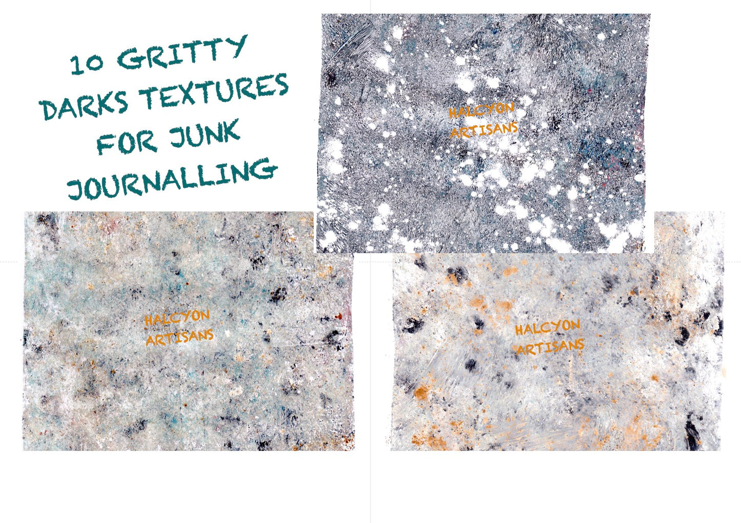 10 Gritty Black Textures Pack