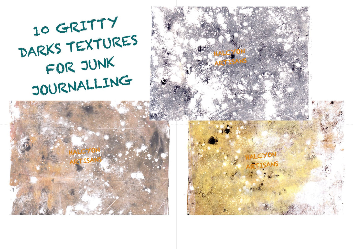 10 Gritty Black Textures Pack