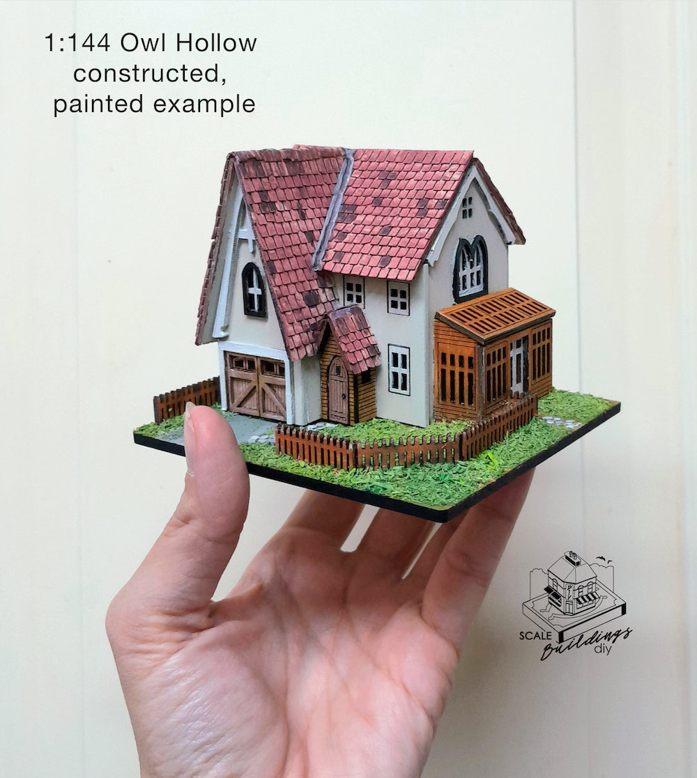 1:144 Owl Hollow Dollshouse Miniature model kit – SCALE BUILDINGS