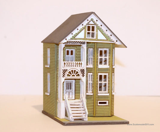144th scale AMERICAN PAINTED LADY - Washington Miniature house model