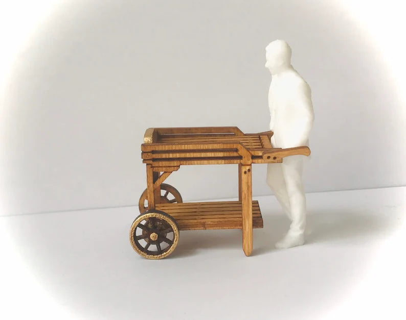 HALF SCALE DOLLHOUSE 1:24 Market Cart model kit model gift display decoration wood kit gift