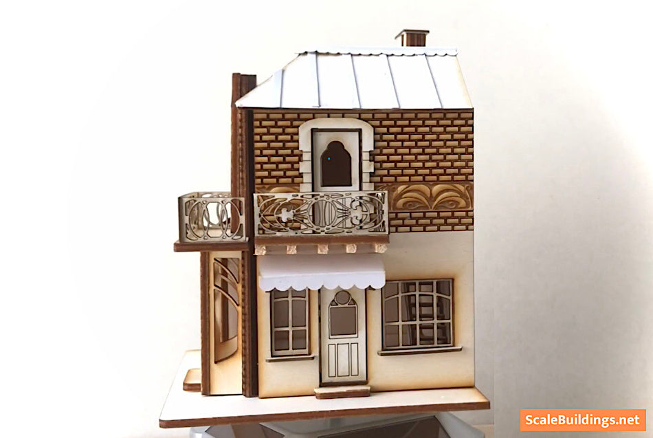 1:48 DOLLHOUSE SHOP Nouveau style house kit miniature kit model gift model kit