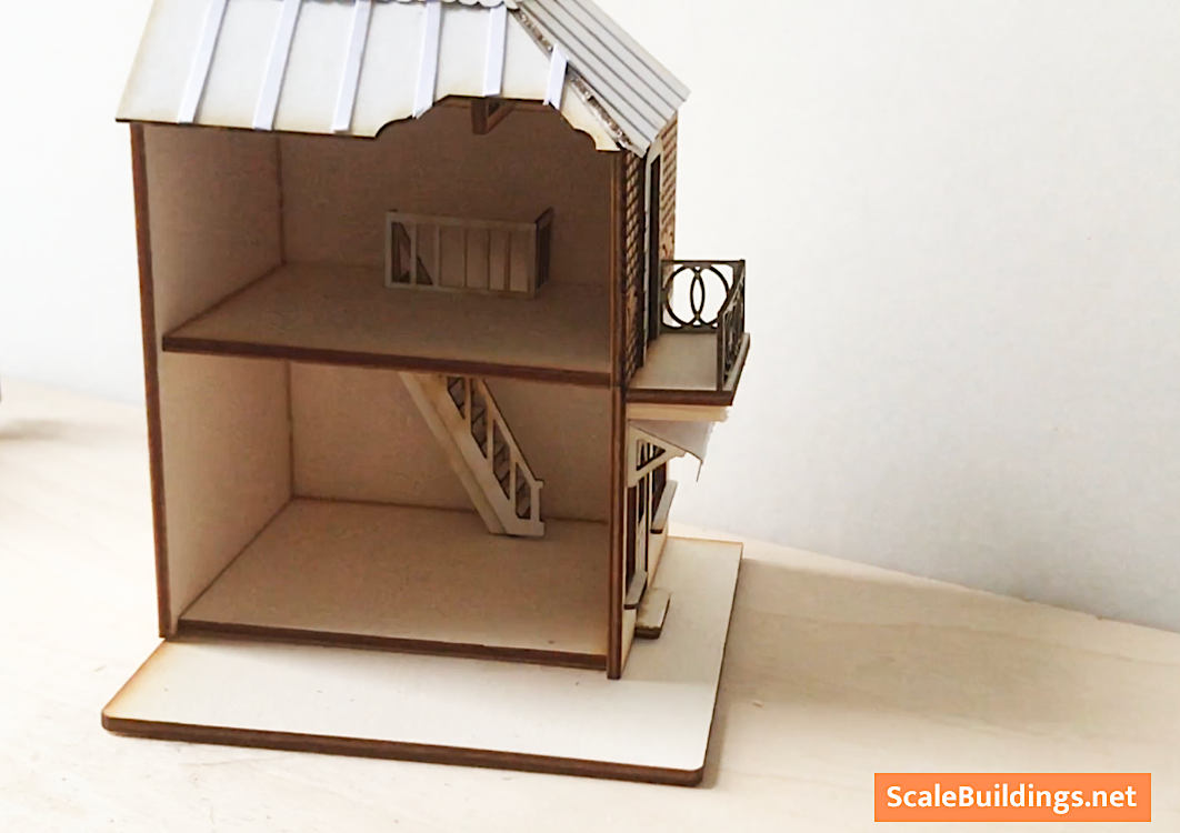 1:48 DOLLHOUSE SHOP Nouveau style house kit miniature kit model gift model kit