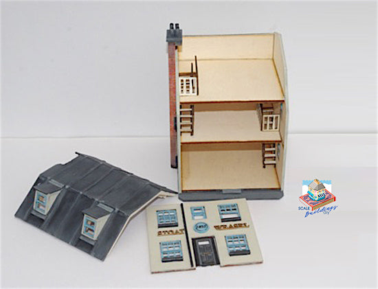 1:48th Scale Miniature dolls house Tavern Wooden KIT - STOAT & WEASEL model gift
