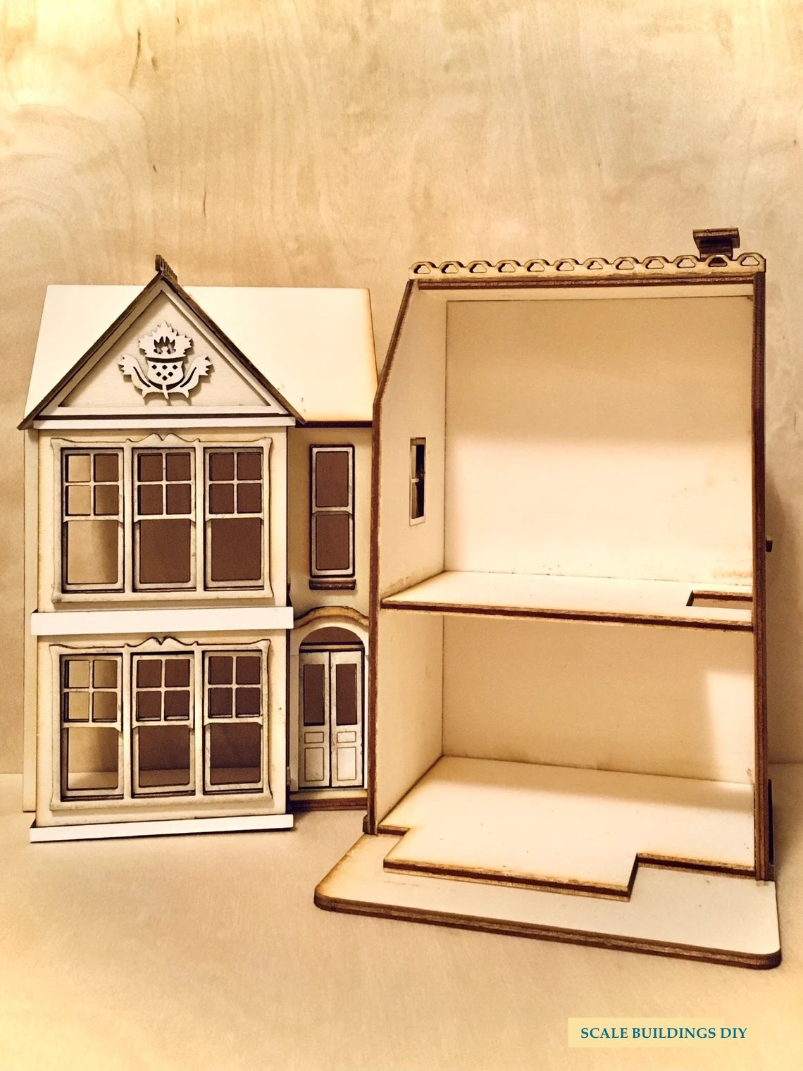 QUARTER SCALE DOLLHOUSE 1/48 house kit Thistle House model miniature kit model craft gift mothers day gift