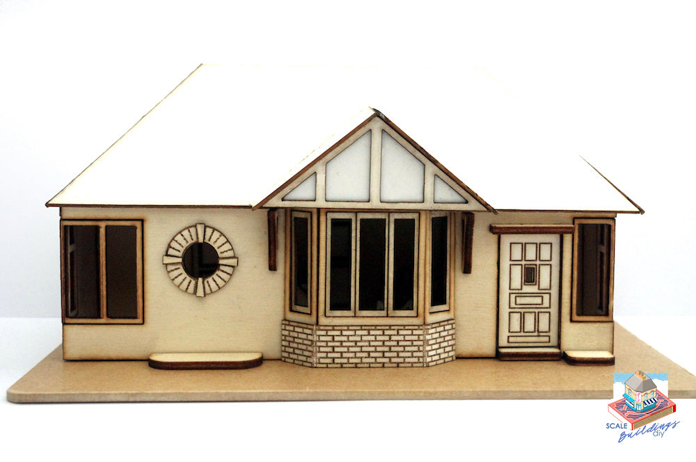 QUARTER SCALE DOLLHOUSE 1/48 House model Acorn Bungalow miniature kit gift for her