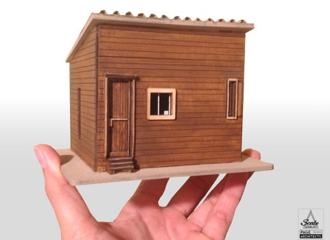 1:48 Laser Cut Kit Model Corbusier Le Cabanon miniature dollhouse kit quarter scale