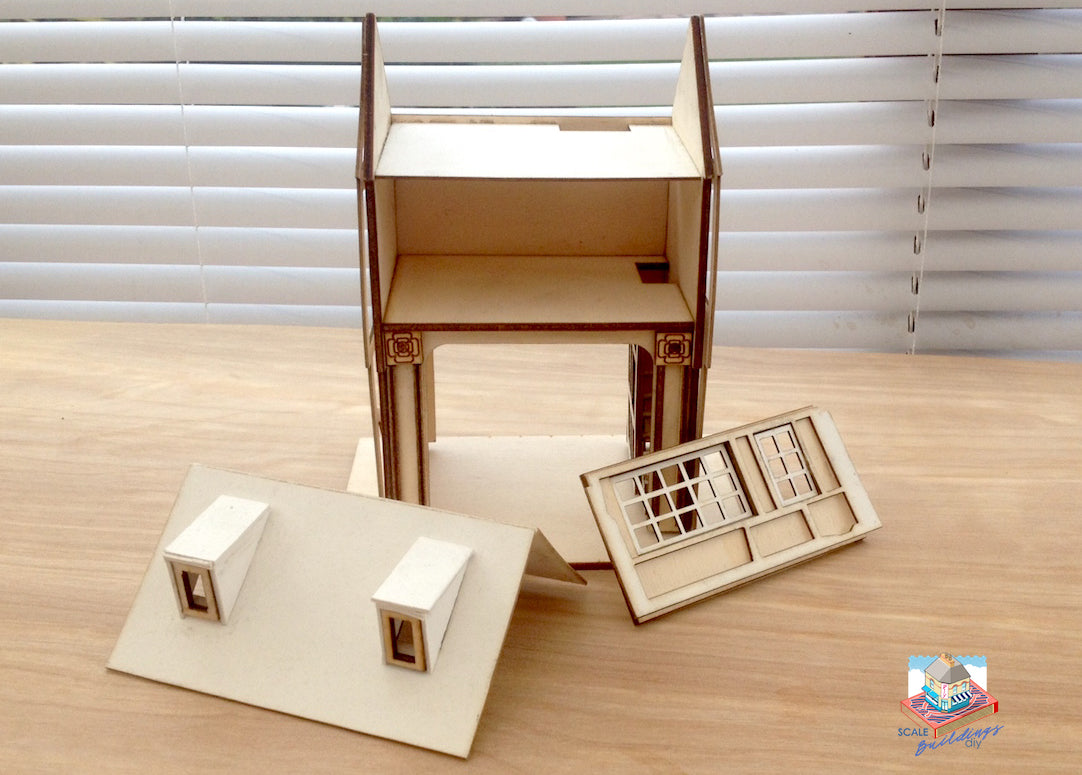1:48 QUARTER SCALE DOLLHOUSE Tudor Arch miniature model kit easy to build gift for mothers day