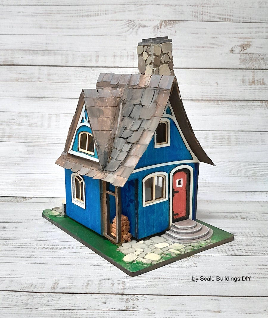 Dandelion Cottage Fantasy Miniature house kit Quarter scale 1:48th