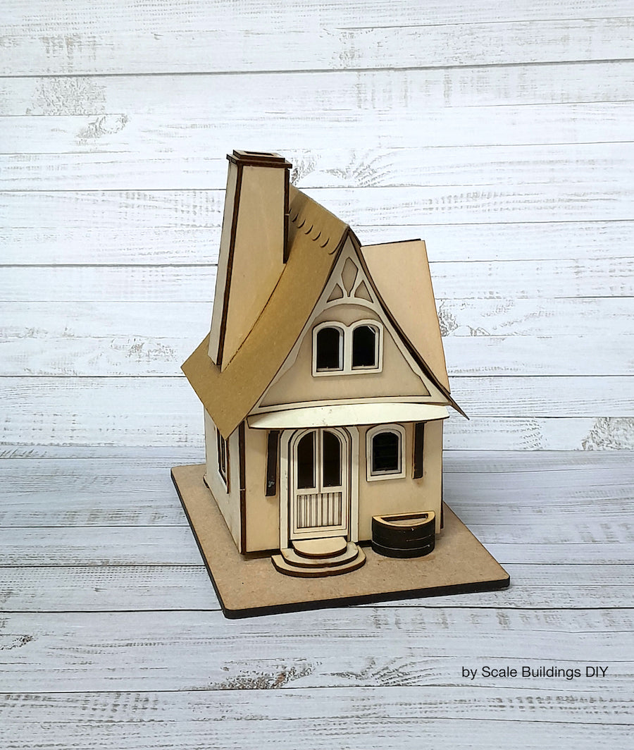 Dandelion Cottage Fantasy Miniature house kit Quarter scale 1:48th