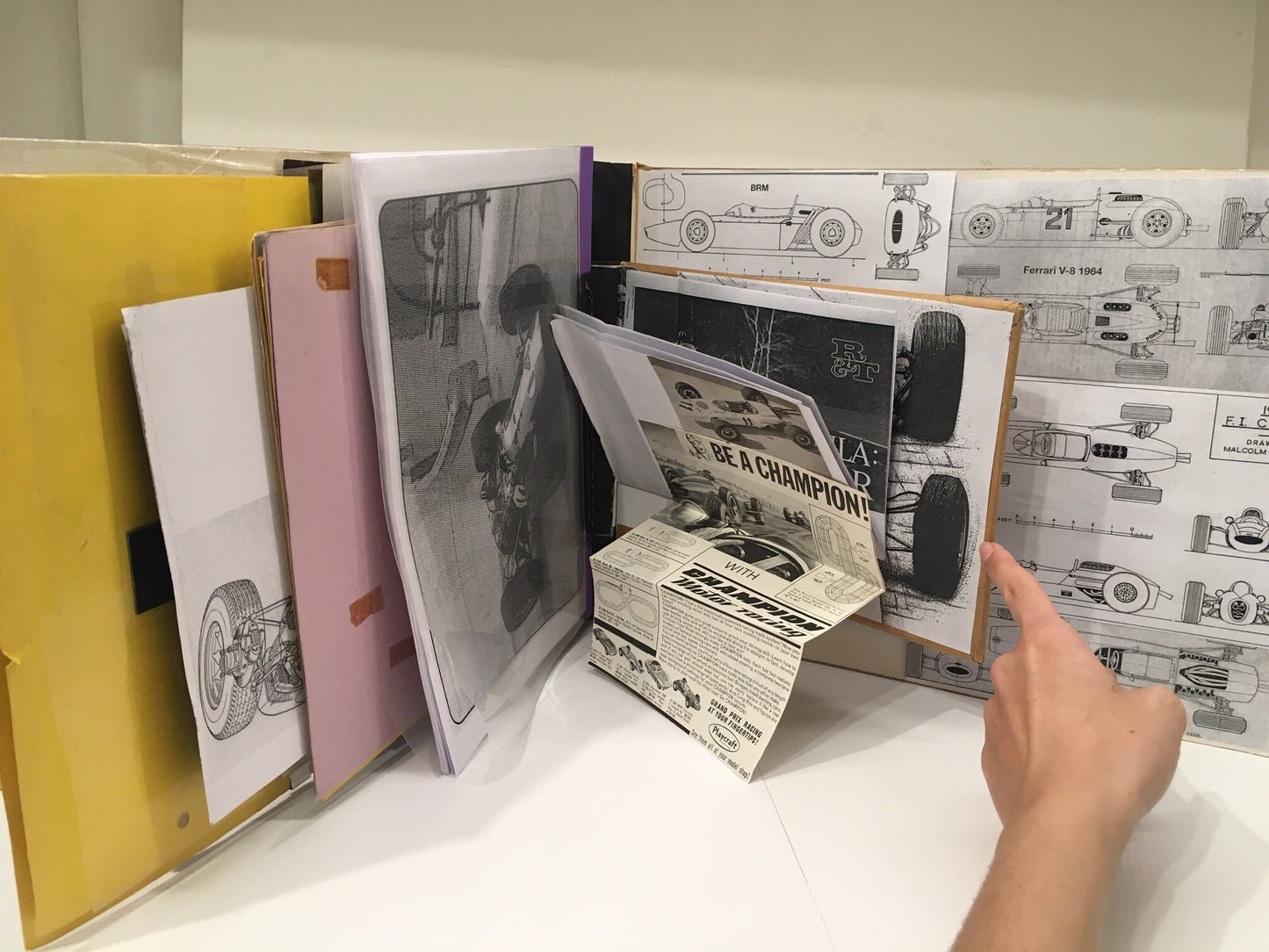 Formula 1 Motor Racing 1961 - 1965 Unique Large Format Junk Journal