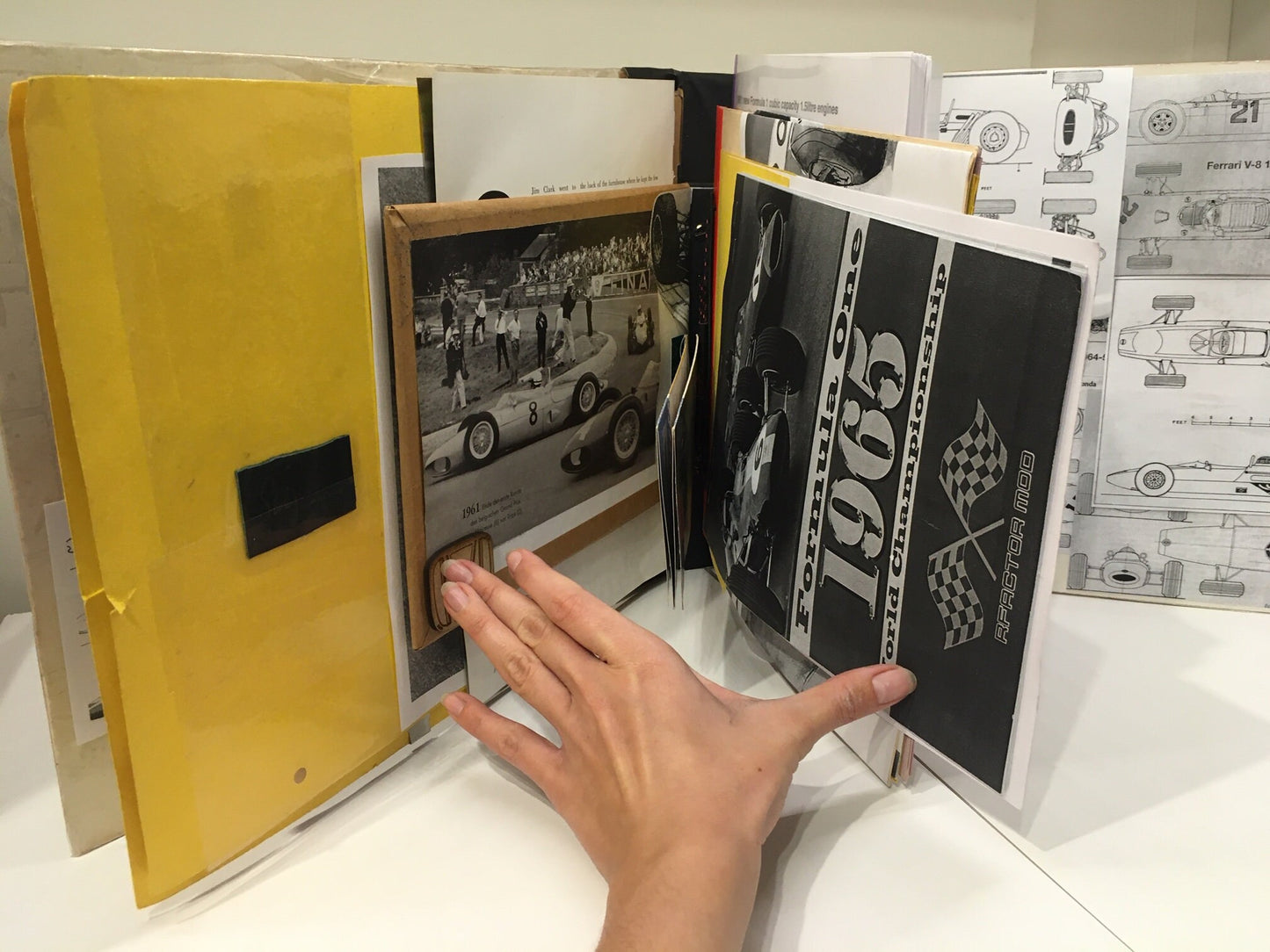 Formula 1 Motor Racing 1961 - 1965 Unique Large Format Junk Journal