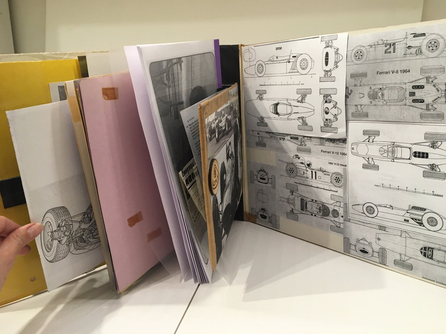 Formula 1 Motor Racing 1961 - 1965 Unique Large Format Junk Journal