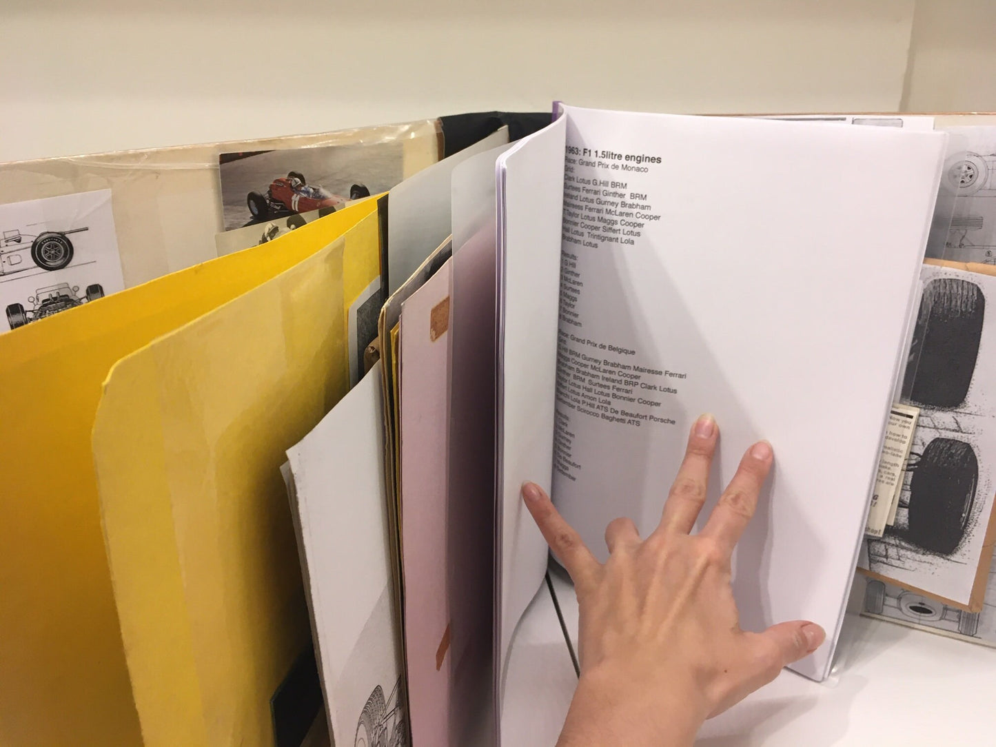 Formula 1 Motor Racing 1961 - 1965 Unique Large Format Junk Journal