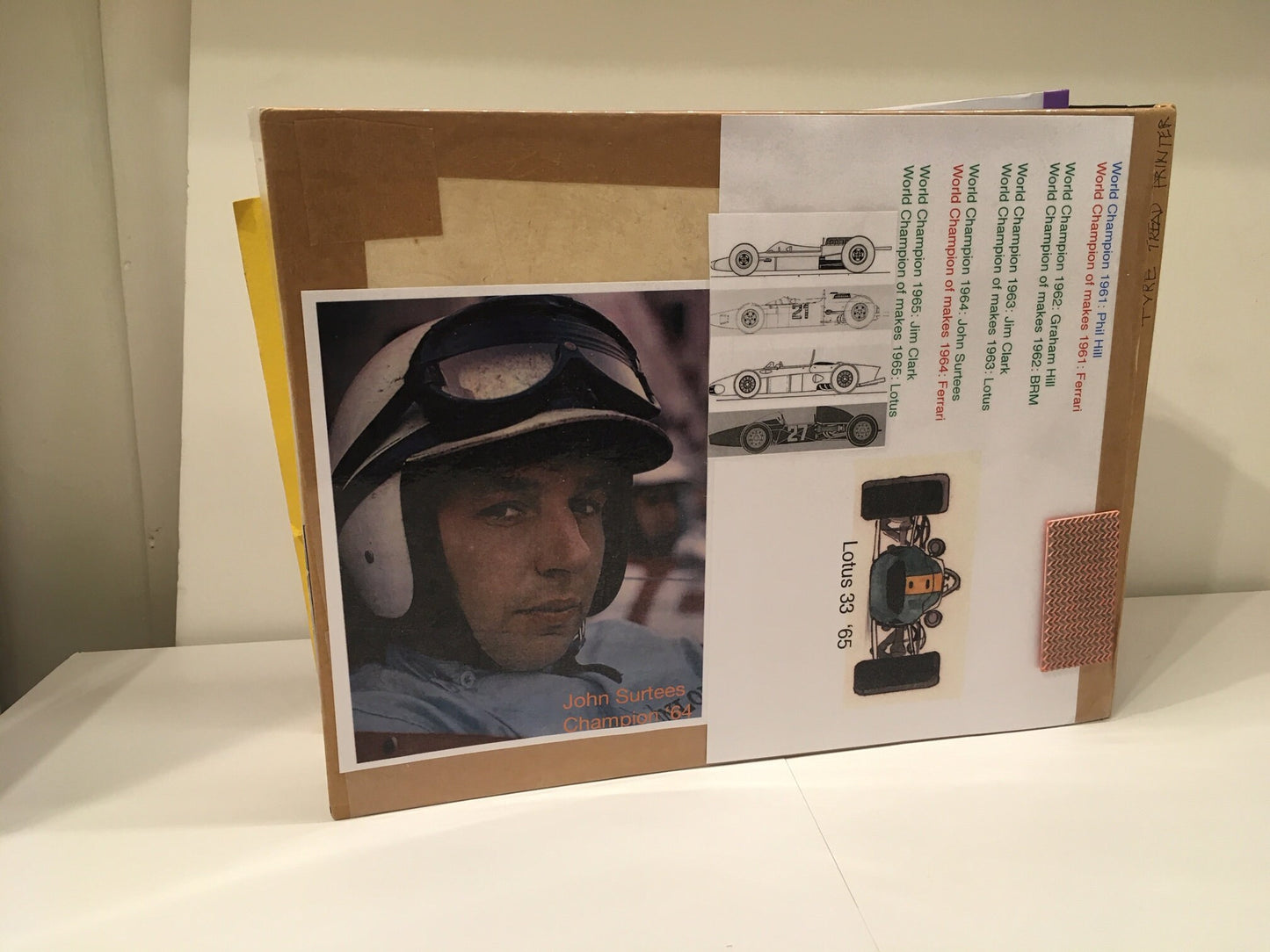 Formula 1 Motor Racing 1961 - 1965 Unique Large Format Junk Journal