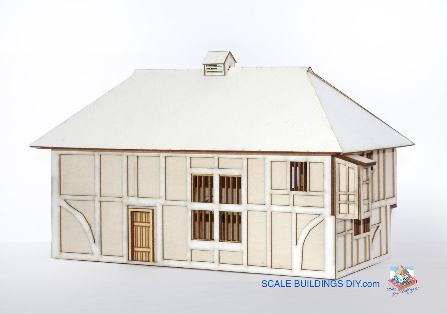 1/48 DOLLHOUSE MINIATURE Wealden Hall Tudor Building traditional English building gift for her kit model