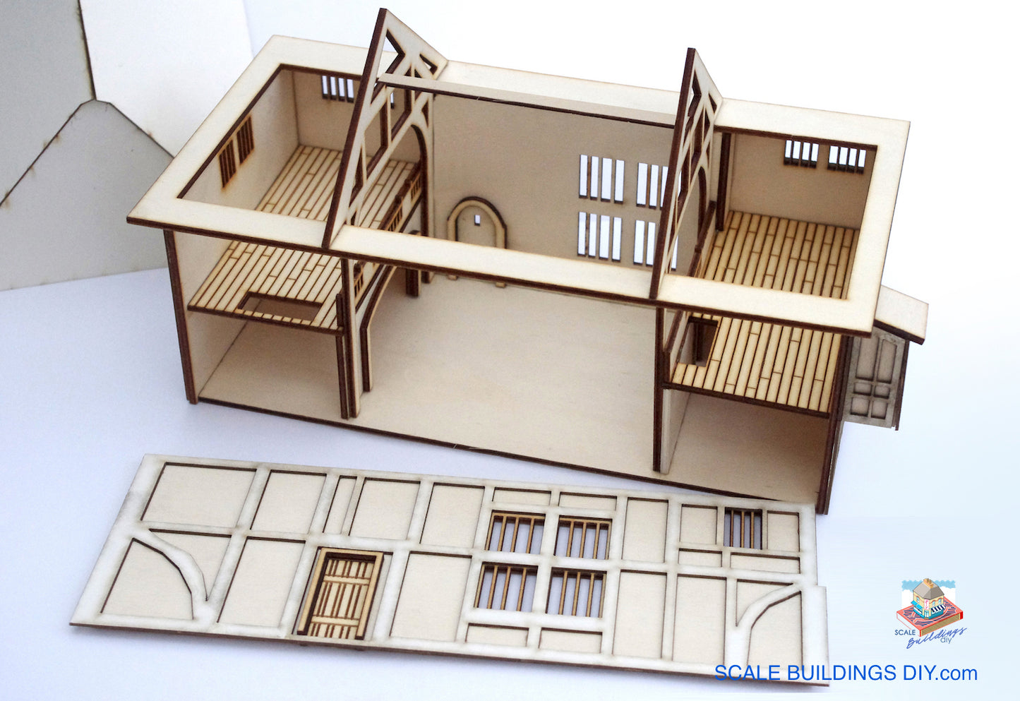 1/48 DOLLHOUSE MINIATURE Wealden Hall Tudor Building traditional English building gift for her kit model