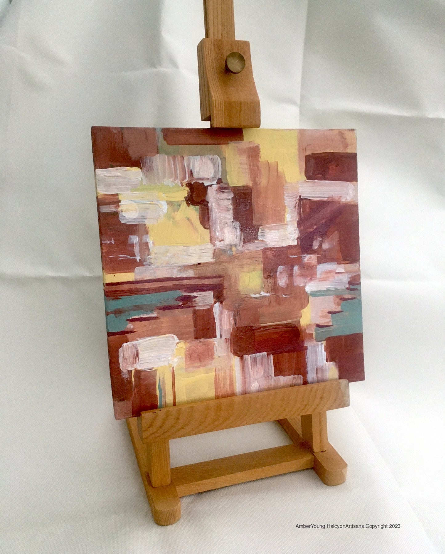 Unique sbstract painting in mixed media No.7