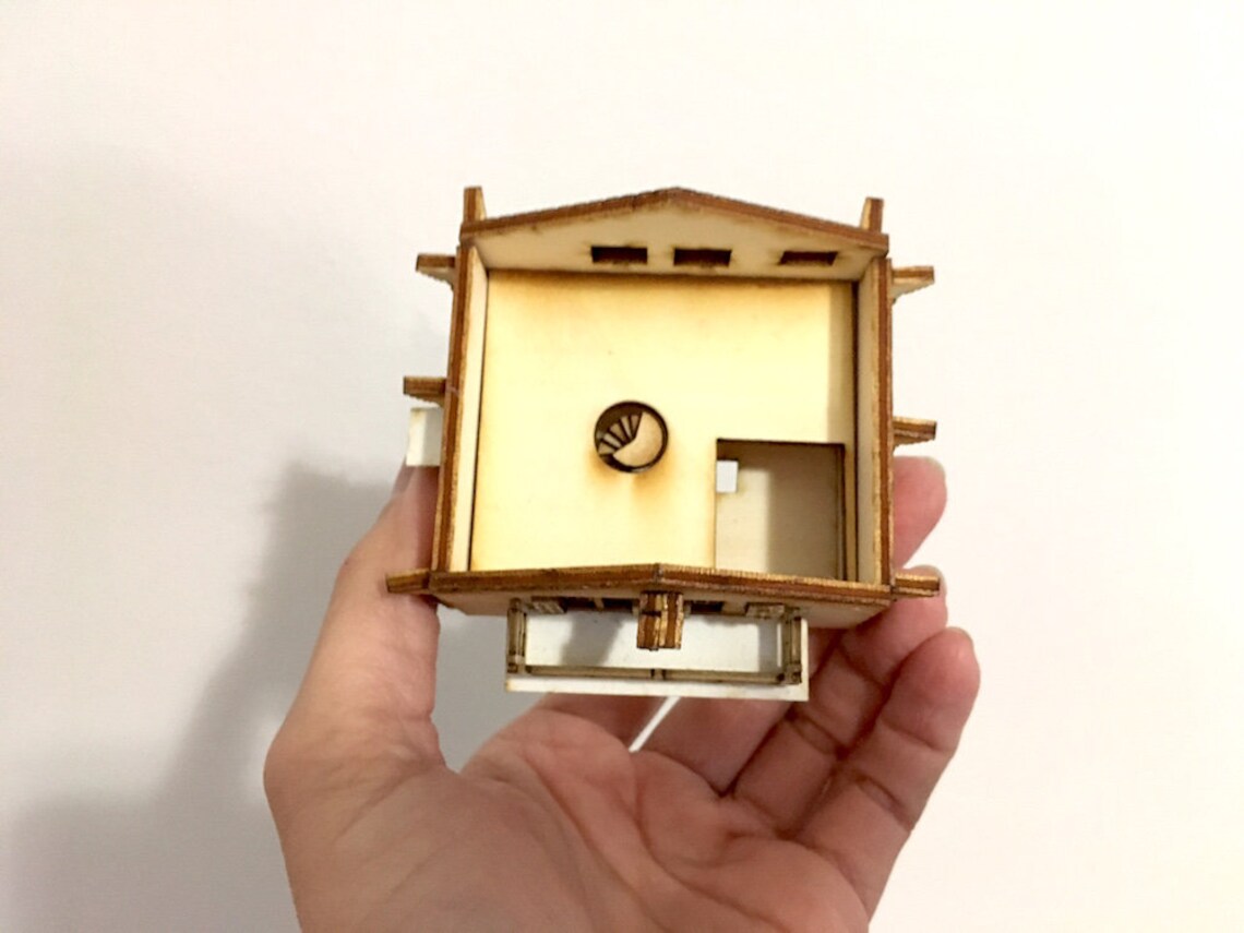 1:144th Micro Scale Swiss Ski Chalet Miniature Wood Model