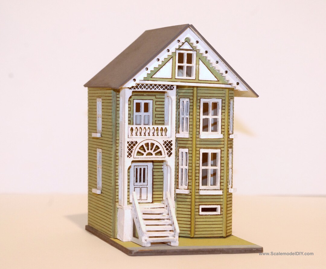 SCALE BUILDINGS DIY 1:48 1:144 1:100 1:72 miniature kit model maker