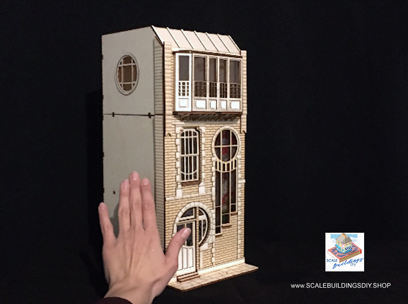 LUNAR HOUSE DOLLHOUSE 1/24 half scale nouveau miniature dollhouse kit model Christmas gift