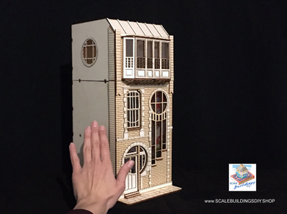 LUNAR HOUSE DOLLHOUSE 1/24 half scale nouveau miniature dollhouse kit model Christmas gift