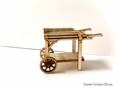 HALF SCALE DOLLHOUSE 1:24 Market Cart model kit model gift display decoration wood kit gift