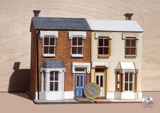 1/48 DOLLHOUSE MINIATURE Quarter scale victorian house wood model kit London England Bills House