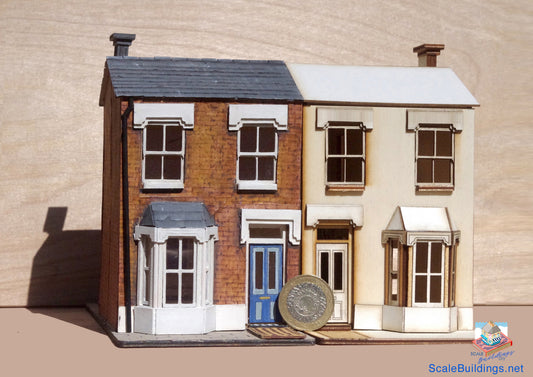 1/48 DOLLHOUSE MINIATURE Quarter scale victorian house wood model kit London England Bills House