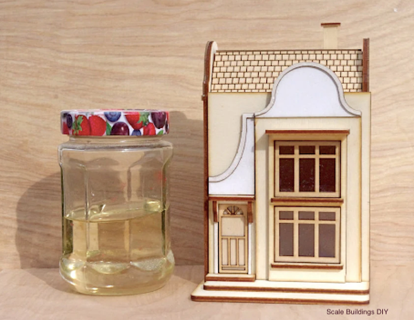 1:48th Quarter Scale Dutch Style House Laser-Cut Wooden Dollhouse KIT model