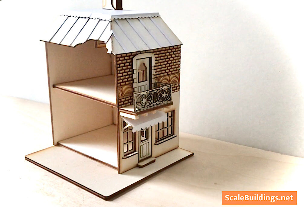 1:48 DOLLHOUSE SHOP Nouveau style house kit miniature kit model gift model kit