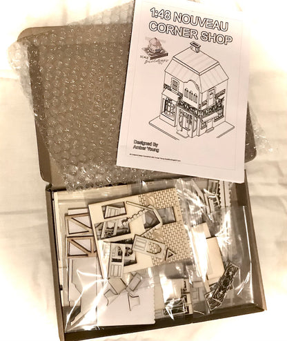 1:48 DOLLHOUSE SHOP Nouveau style house kit miniature kit model gift model kit