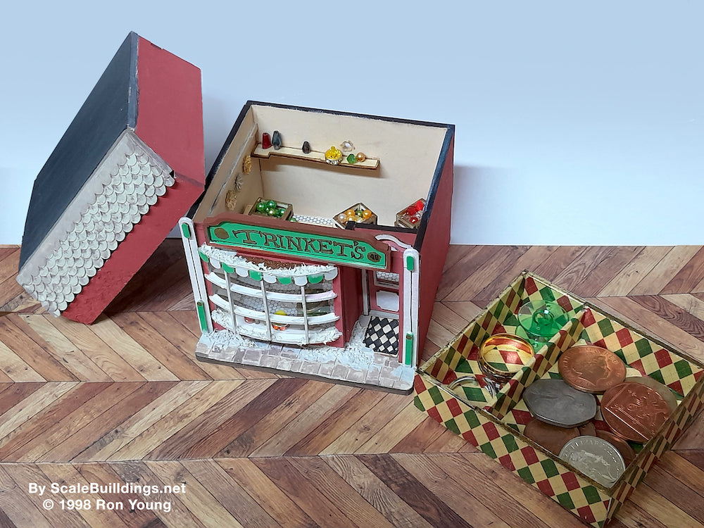 Miniature dollshouse shop model kit shop victorian shop