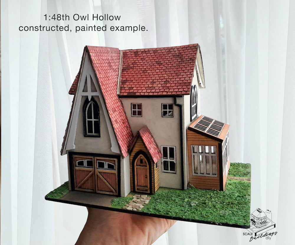 Owl Hollow Dollshouse Miniature wood kit