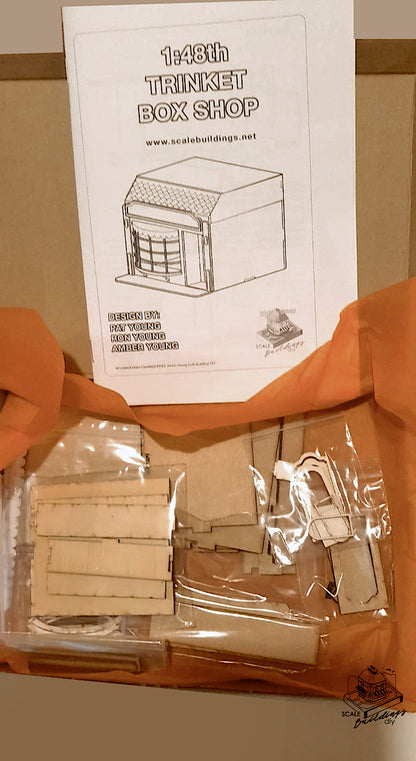 1:48th Trinket shop box dollshouse miniature shop Quarter scale