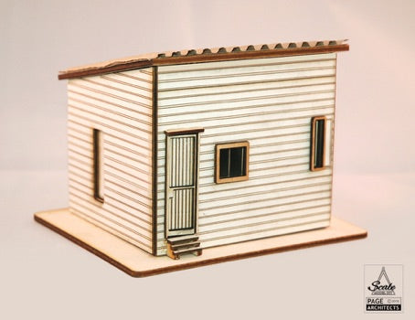 1:48 Laser Cut Kit Model Corbusier Le Cabanon miniature dollhouse kit quarter scale