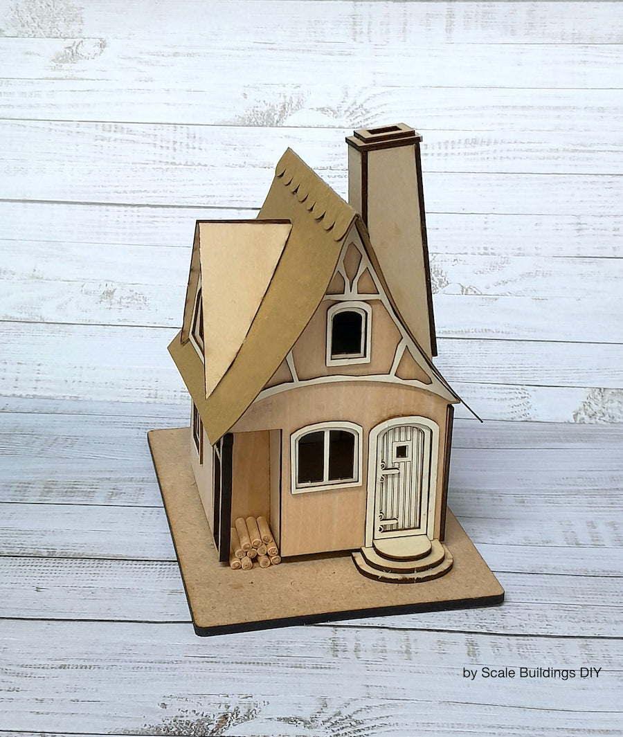 Dandelion Cottage Fantasy Miniature house kit Quarter scale 1:48th