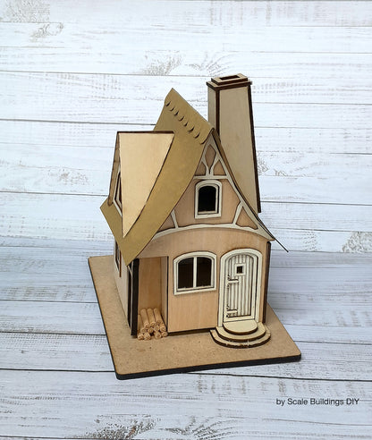 Dandelion Cottage Fantasy Miniature house kit Quarter scale 1:48th