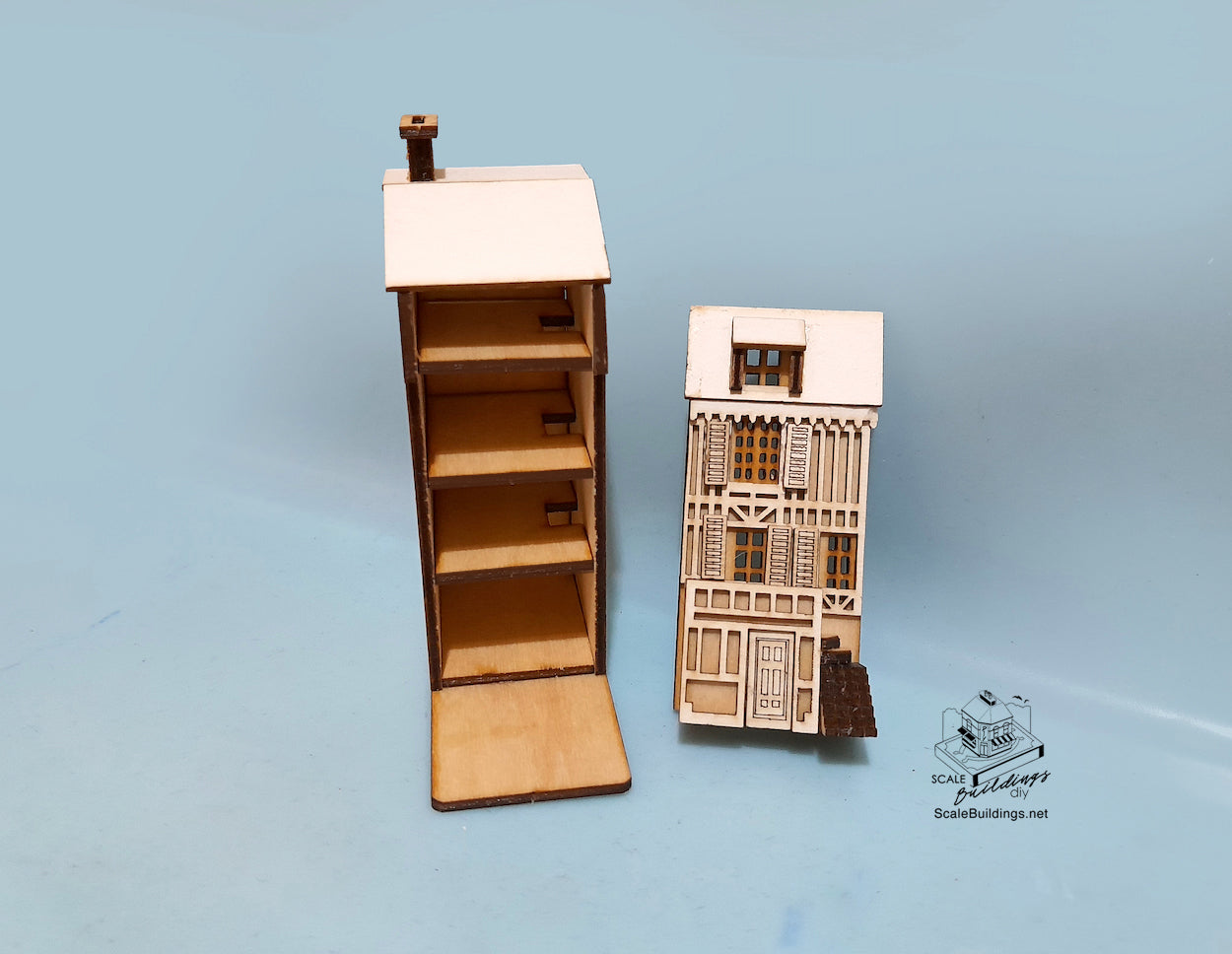 1:144th BIARRITZ miniature townhouse dollshouse kit model
