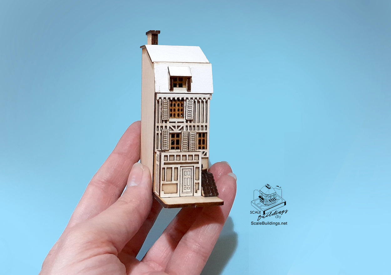 1:144th BIARRITZ miniature townhouse dollshouse kit model