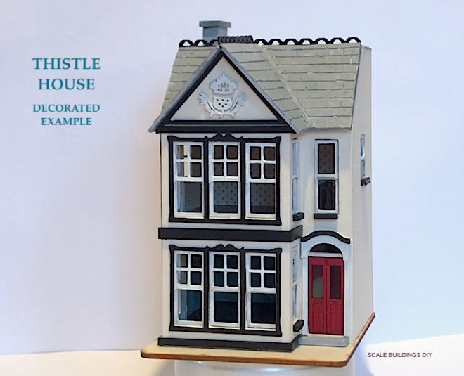 QUARTER SCALE DOLLHOUSE 1/48 house kit Thistle House model miniature kit model craft gift mothers day gift