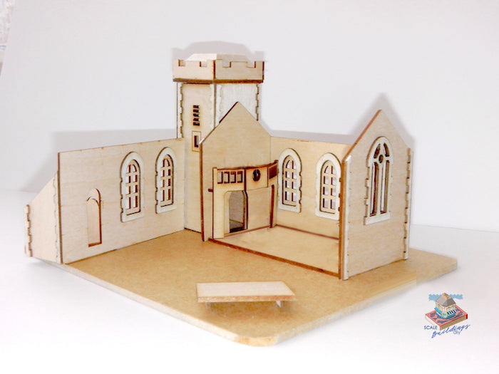 144th KIT Miniature Dolls House Building St Augustines Church dollshouse gift for Christmas