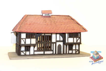 1:144 Miniature Wealden Hall Micro Dolls House Kit Model