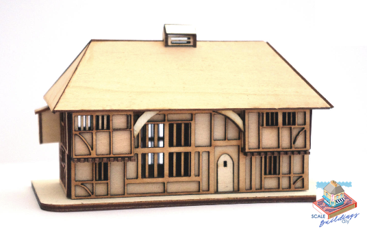 1:144 Miniature Wealden Hall Micro Dolls House Kit Model