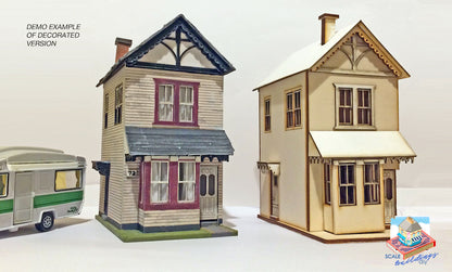 QUARTER SCALE DOLLHOUSE ship clad miniature house english Victorian seaside 1/48 dollhouse easy wood kit craft gift Willow House