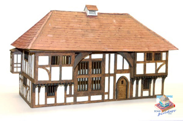 1/48 DOLLHOUSE MINIATURE Wealden Hall Tudor Building traditional English building gift for her kit model