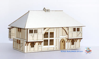 1/48 DOLLHOUSE MINIATURE Wealden Hall Tudor Building traditional English building gift for her kit model