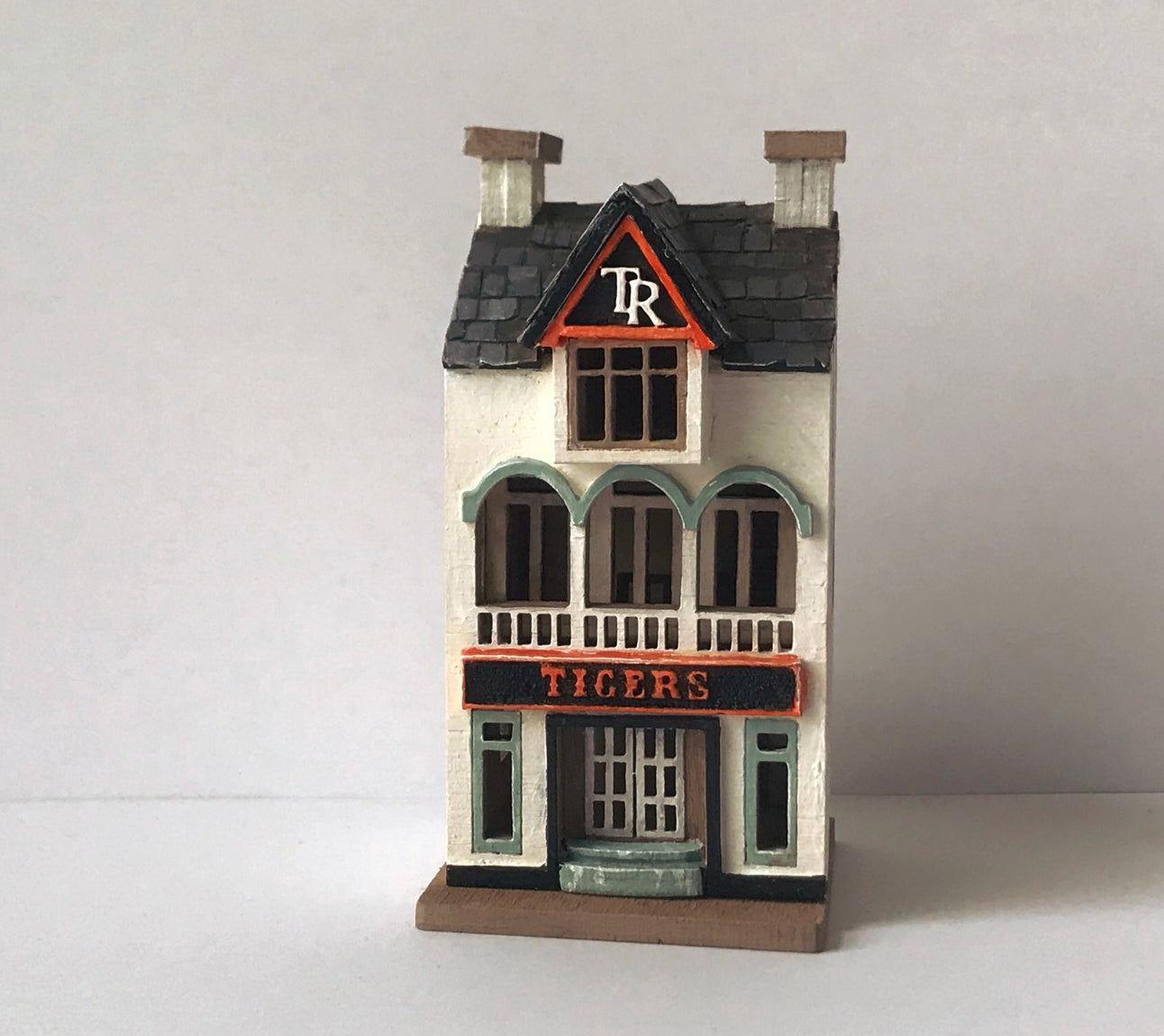 1:144th Tiger Tea room Victorian style miniature Dollshouse laser cut house kit