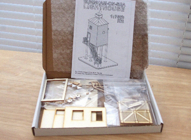 1:76 Scale Lasercut Model kit Burnham Seaside Lighthouse England landmark